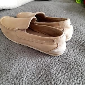 BX Tan denim size 8M loafers